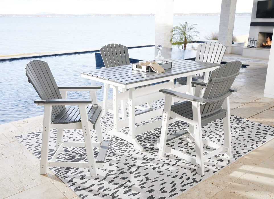 Transville Outdoor Dining Set - Vida Furniture (Laredo,TX)