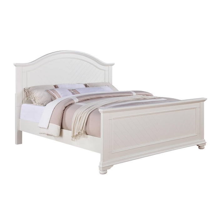 Brookpine White King Panel Bed - Vida Furniture (Laredo,TX)