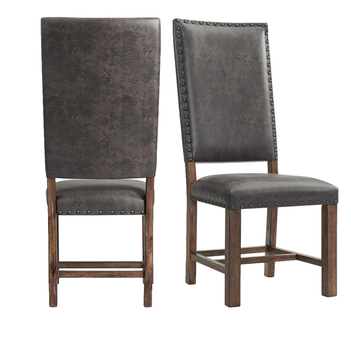 Gramercy Tall Back Side Chair Set of 2 - Vida Furniture (Laredo,TX)
