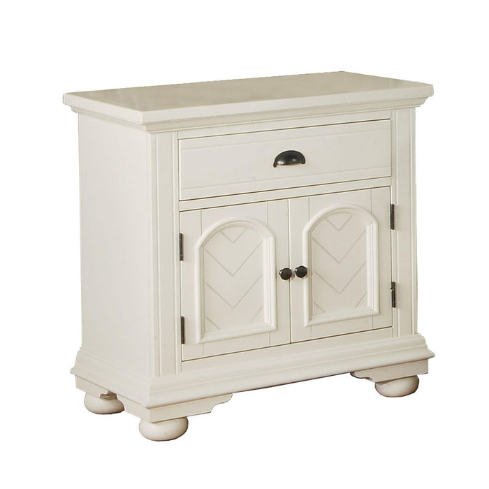 Brookpine White Nightstand - Vida Furniture (Laredo,TX)
