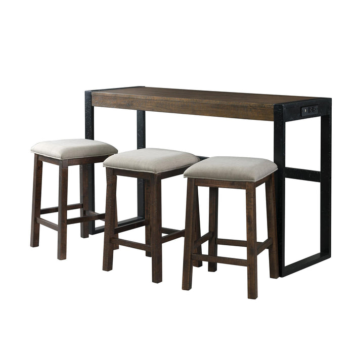 Caesar Multipurpose Bar Table Set - Vida Furniture (Laredo,TX)