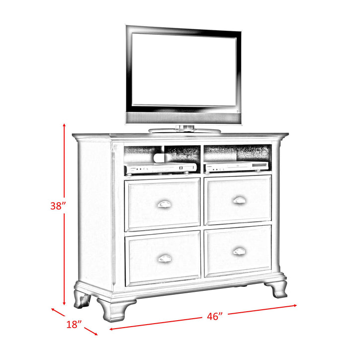 Canton Cherry Media Chest - Vida Furniture (Laredo,TX)