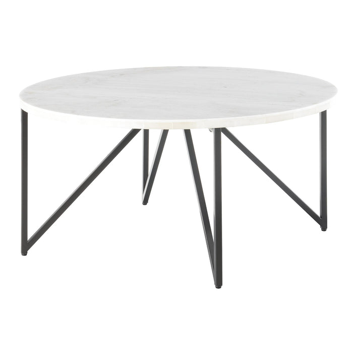 Cedric Round Coffee Table - Vida Furniture (Laredo,TX)