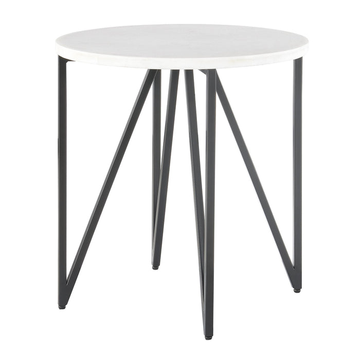Cedric Round End Table - Vida Furniture (Laredo,TX)