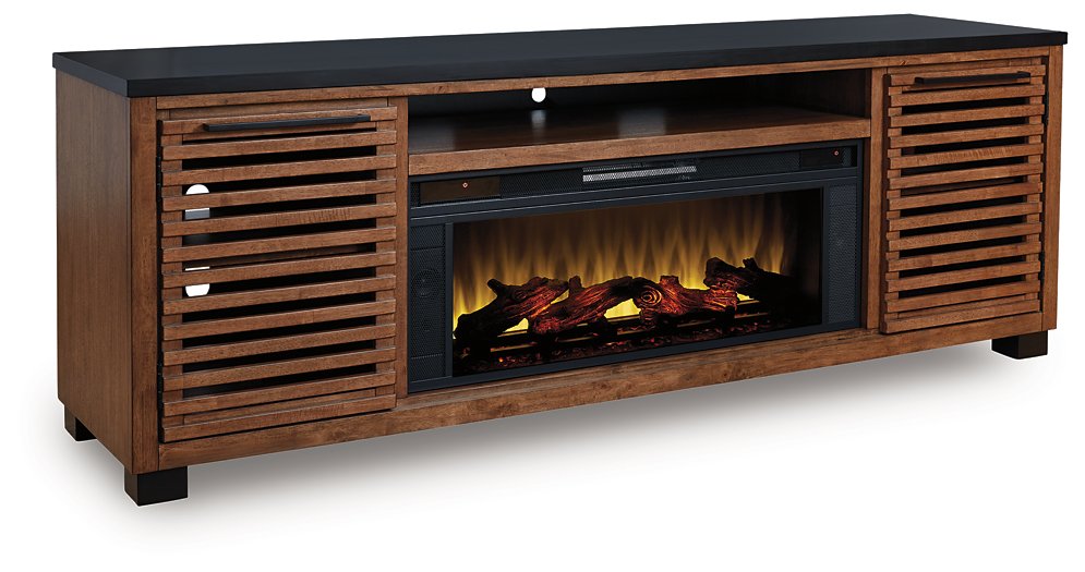 Kallari 84" TV Stand with Electric Fireplace - Vida Furniture (Laredo,TX)
