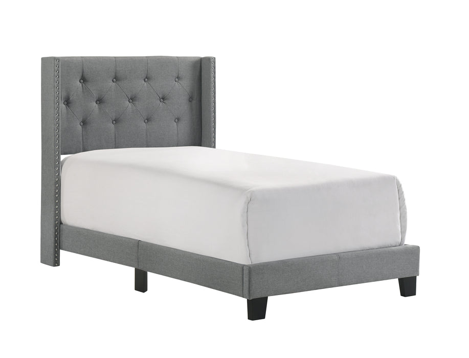 MAKAYLA TWIN BED GREY - Vida Furniture (Laredo,TX)