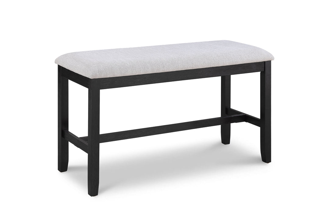 DELFIN COUNTER HT BENCH-LIGHT GREY - Vida Furniture (Laredo,TX)