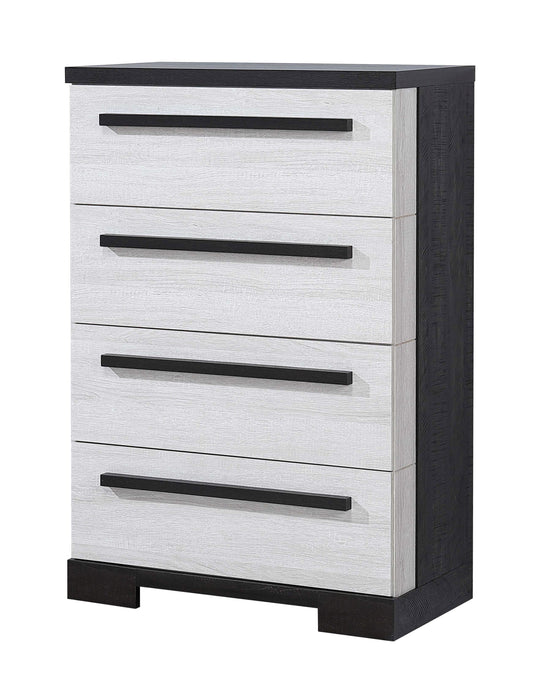 REMINGTON CHEST CHALK/EBONY - Vida Furniture (Laredo,TX)