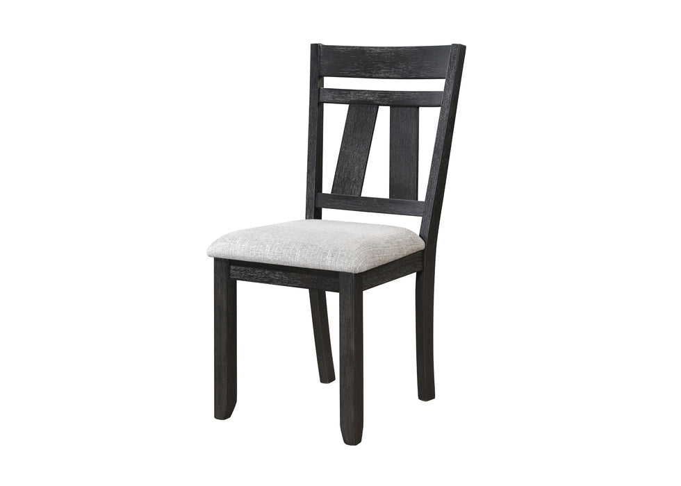 MARIBELLE SIDE CHAIR WHEAT CHARCOAL - Vida Furniture (Laredo,TX)