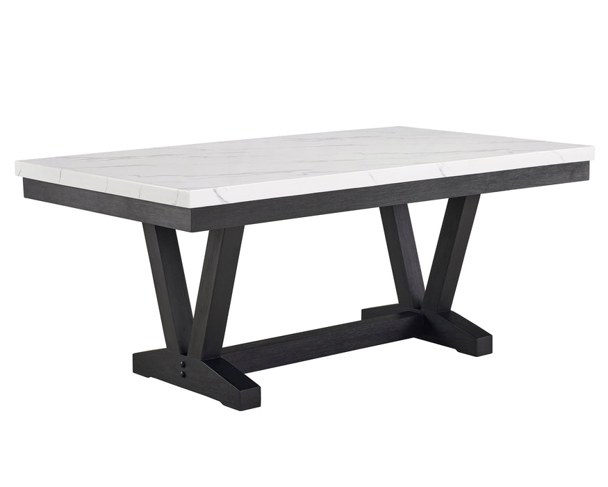 VANCE FAUX MARBLE DINING TABLE - Vida Furniture (Laredo,TX)