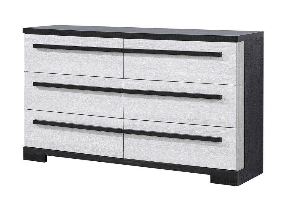 REMINGTON DRESSER CHALK/EBONY - Vida Furniture (Laredo,TX)