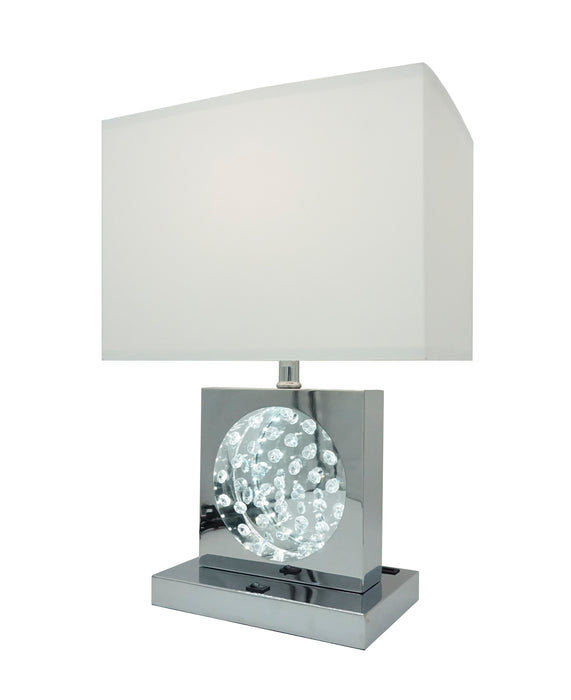 TABLE LAMP CHROME-LED ACCENT - Vida Furniture (Laredo,TX)