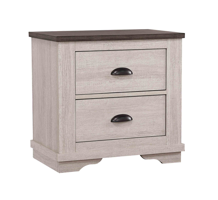CORALEE NIGHTSTAND CHALK/GREY - Vida Furniture (Laredo,TX)