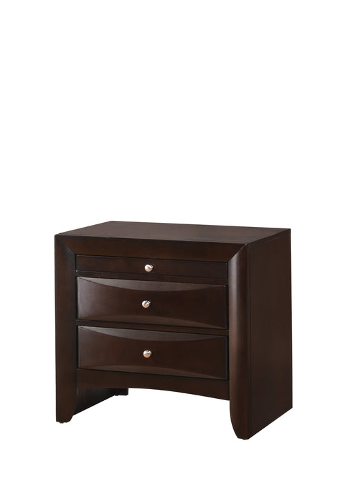 EMILY NIGHTSTAND DARK CHERRY - Vida Furniture (Laredo,TX)