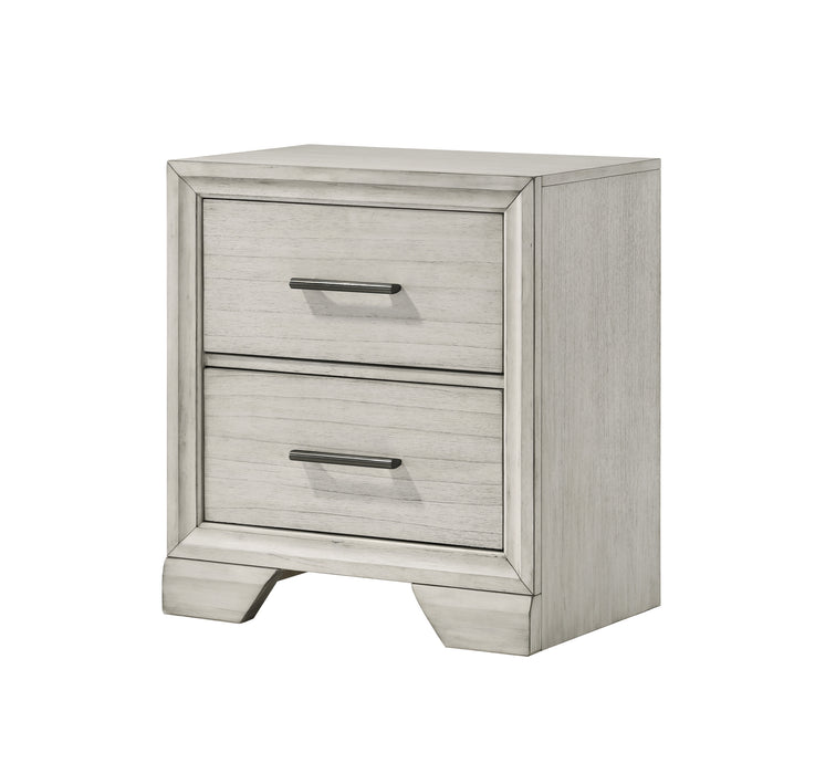 JAYMES NIGHTSTAND WHITE MIST - Vida Furniture (Laredo,TX)