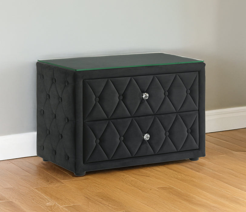 JOSEPHINE NIGHTSTAND BLACK - Vida Furniture (Laredo,TX)