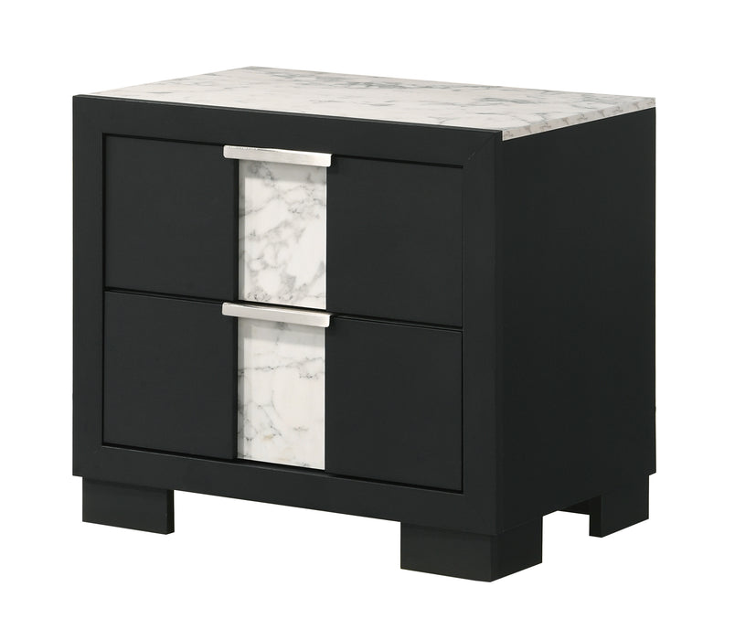 RANGLEY NIGHTSTAND - BLACK - Vida Furniture (Laredo,TX)