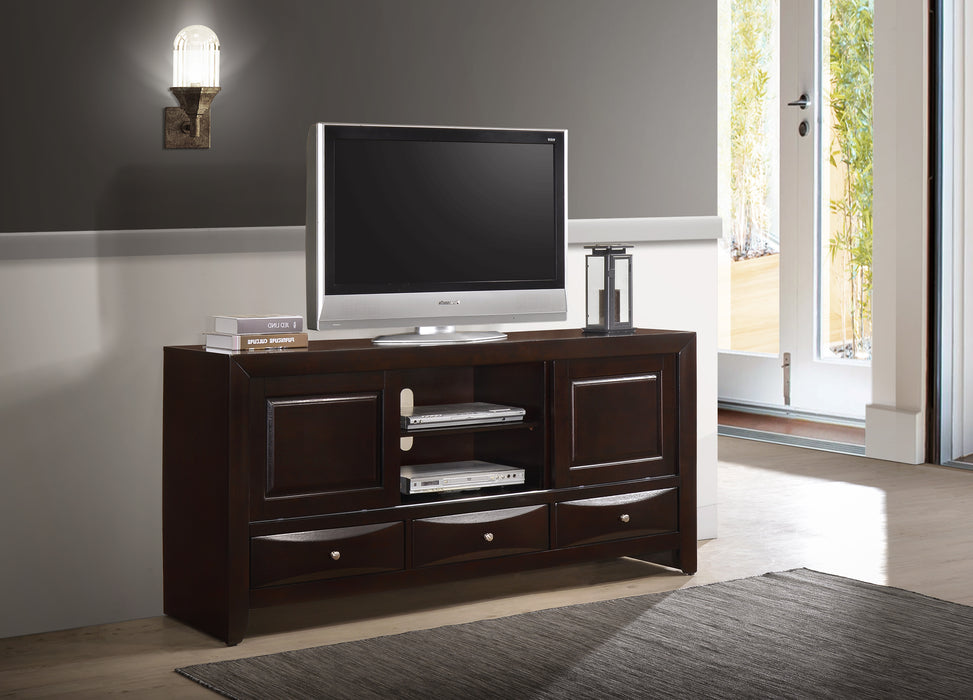 EMILY TV STAND DARK CHERRY - Vida Furniture (Laredo,TX)