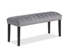 Pascal Light Gray Bench - Vida Furniture (Laredo,TX)