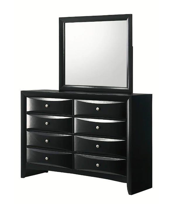 Crown Mark Furniture Fallon 8 Drawer Dresser in Black - Vida Furniture (Laredo,TX)