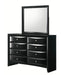 Crown Mark Furniture Fallon 8 Drawer Dresser in Black - Vida Furniture (Laredo,TX)
