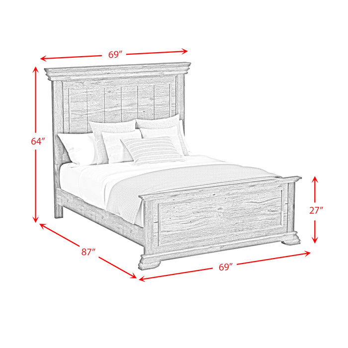 Park Ridge Panel Bed in Charcoal