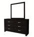 Crown Mark Furniture Jaylen Dresser Mirror in Black - Vida Furniture (Laredo,TX)