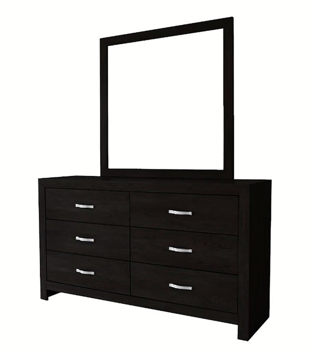 Crown Mark Furniture Jaylen 6 Drawer Dresser in Black - Vida Furniture (Laredo,TX)