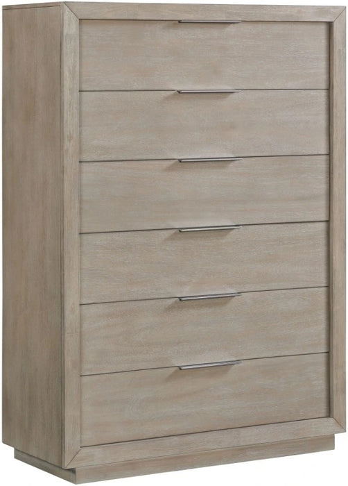 Elements International Arcadia Chest in Grey - Vida Furniture (Laredo,TX)
