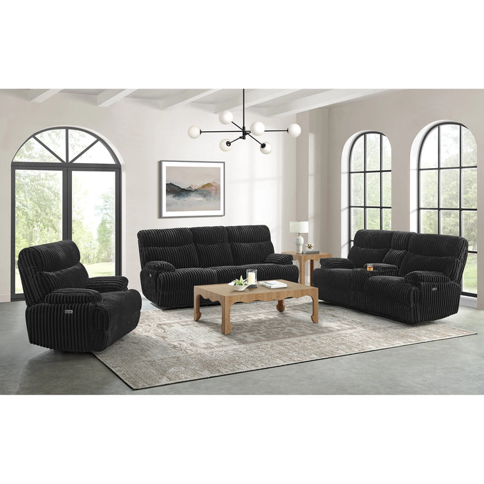 Admiral Living Room Set in Masis Black