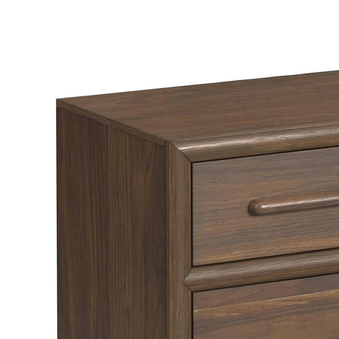 Brisbane UPH Bedroom Set with Boucle Beige and LED