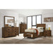 Elements International Warner Twin Storage Bed in Chesnut - Vida Furniture (Laredo,TX)