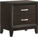 Elements International Beaumont Youth Nightstand in Merlot - Vida Furniture (Laredo,TX)