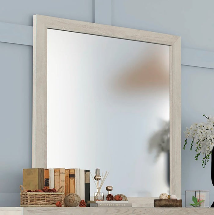 Crown Mark Furniture Jaylen Dresser Mirror in Gray - Vida Furniture (Laredo,TX)
