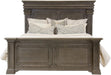Elements International Kings Court Queen Panel Bed in Grey - Vida Furniture (Laredo,TX)