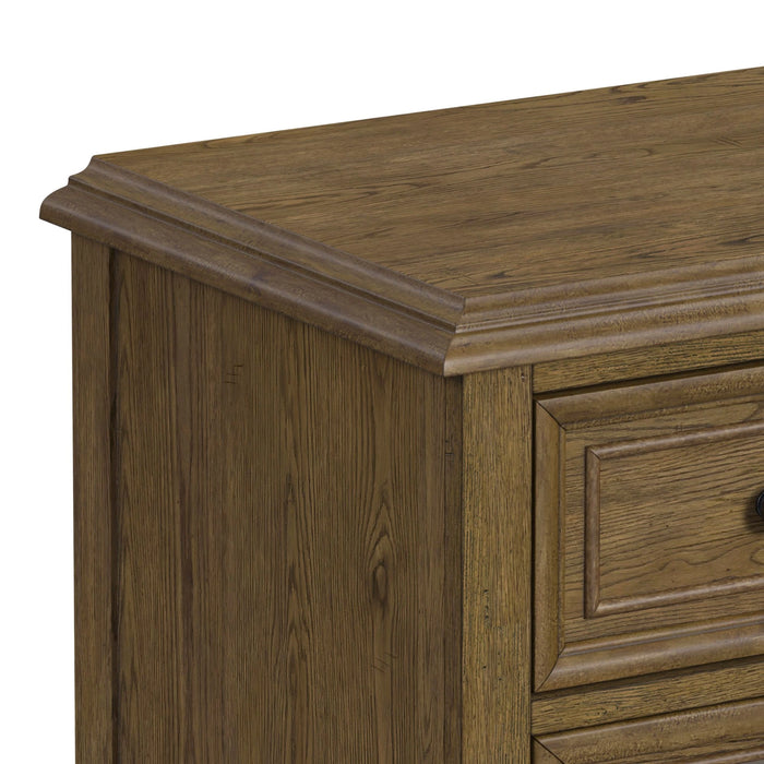 Heritage & Home Dresser and Mirror Sets in Oak Brown
