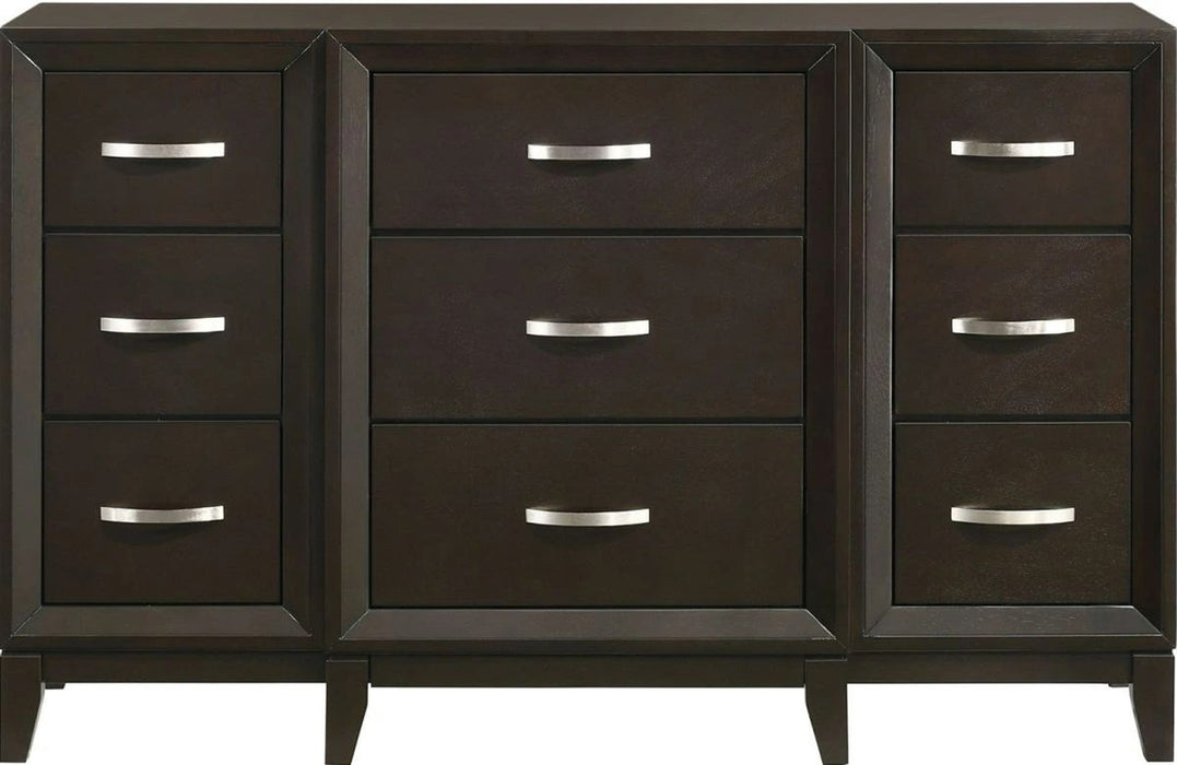 Elements International Beaumont Youth Dresser in Merlot - Vida Furniture (Laredo,TX)