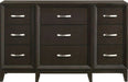 Elements International Beaumont Youth Dresser in Merlot - Vida Furniture (Laredo,TX)