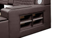 Galaxy Home Zoya Smart Multifunctional Queen Size Bed Made w/ Wood In Brown - Vida Furniture (Laredo,TX)