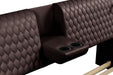 Galaxy Home Zoya Smart Multifunctional Queen Size Bed Made w/ Wood In Brown - Vida Furniture (Laredo,TX)