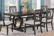 Crown Mark Furniture Buchanan Dining Table in Brown - Vida Furniture (Laredo,TX)