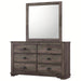 Crown Mark Furniture Coralee Dresser Mirror in Gray - Vida Furniture (Laredo,TX)