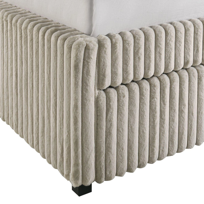 Arden Twin Daybed with Trundle in Corduroy Beige