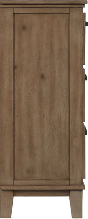 Elements International Jolene Dresser in Grey - Vida Furniture (Laredo,TX)