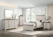 Crown Mark Furniture Leighton Full Panel Bed in White B8180-F - Vida Furniture (Laredo,TX)