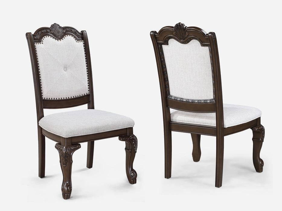 Kiera Side Chair-Coffee Brown