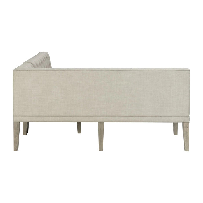 Elements International Collins Sectional Sofa Dining Set in Light Gray - Vida Furniture (Laredo,TX)