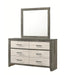 Crown Mark Furniture Rhett 6 Drawer Dresser in Gray - Vida Furniture (Laredo,TX)