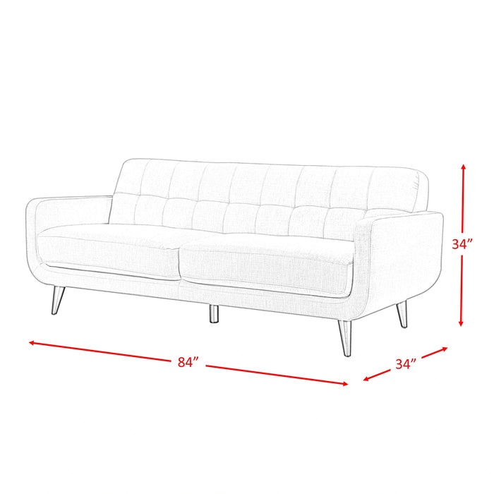Hadley 4480 KD Sofa Heirloom Charcoal w/No Pillows