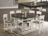 Crown Mark Furniture Conner Counter Height Table in White - Vida Furniture (Laredo,TX)